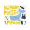 No more plastic please word concept banner