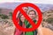 No more selfies. Social distancing obligatory, gatherings forbidden at outdoor hiking nature parks. Group of three