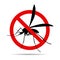 No mosquito fly stop sign