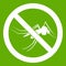 No mosquito sign icon green