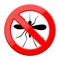 No mosquito sign, Stop mosquito sign