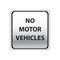 no motor vehicles road sign. Vector illustration decorative design