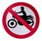 No motorcycle sign.