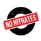 No Nitrates rubber stamp