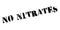 No Nitrates rubber stamp