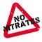 No Nitrates rubber stamp