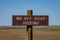 No Off Road Driving sign in Badlands National Park.