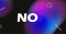 No okay banner on modern abstract background with gradient on black. Cover, brochure minimalistic design. Shapes composition