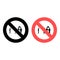 No outsider people talk icon. Simple glyph, flat vector of people ban, prohibition, embargo, interdict, forbiddance icons for ui