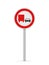 No overtaking by trucks road sign