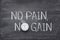 No pain, no gain watch