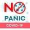 No Panic - STOP coronavirus 2019-ncov. Coronavirus in China. Novel coronavirus 2019-nCoV. COVID-19. Web banner social media