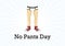 No Pants Day vector