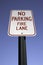 No Parking Fire Lane Sign