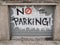 No parking graffiti
