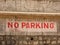 No parking sign in the city of Mysore