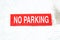 No Parking signage