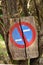 No parking, stopping restriction in the forest