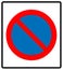 No parking symbol, Vector illustration.