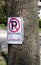 No parking tow away sign