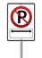 No parking traffic sign