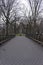 No People on The Mall in Central Park New York City in Winter