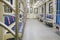 No people in the subway car during quarantine isolation. Quarantine because of the epidemic coronavirus and access control - may