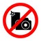 No photo stop camera or smartphone prohibition sign