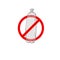 No plastic bottles icon