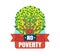 No Poverty vector logo badge