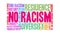 No Racism Animated Word Cloud