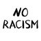 No racism vector poster