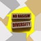 No rasism diversity on wooden blocks. Business and Social equal opportunities concept