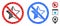 No Rating Star Composition Icon of Circles