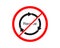 No recycle symbol prohibited recycle icon recycling is not allowed sign