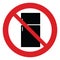 No Refrigerator icon Do not freeze prohibited sign