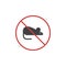 No rodents flat icon
