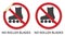 No Rollerblades Sign