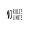 No rules no limits. Vector illustration. Lettering. Ink illustration