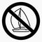 No sailboat