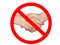 No shaking hands or handshake prohibition sign