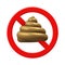 No Shit 3D poop isolated symbol