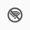 No signal icon, antenna, wifi, not, internet