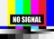 No Signal TV Test Pattern Vector. Television Colored Bars Signal. Introduction And The End Of The TV Programming. SMPTE Color Bars