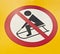 No sledging metal sign