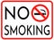 No Smoking cigarettes sign. vector illustration