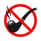 No smoking forbidding icon