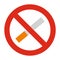 No smoking icon isolated