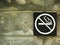 No smoking label