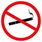 No smoking. Prohibition restriction vector sign